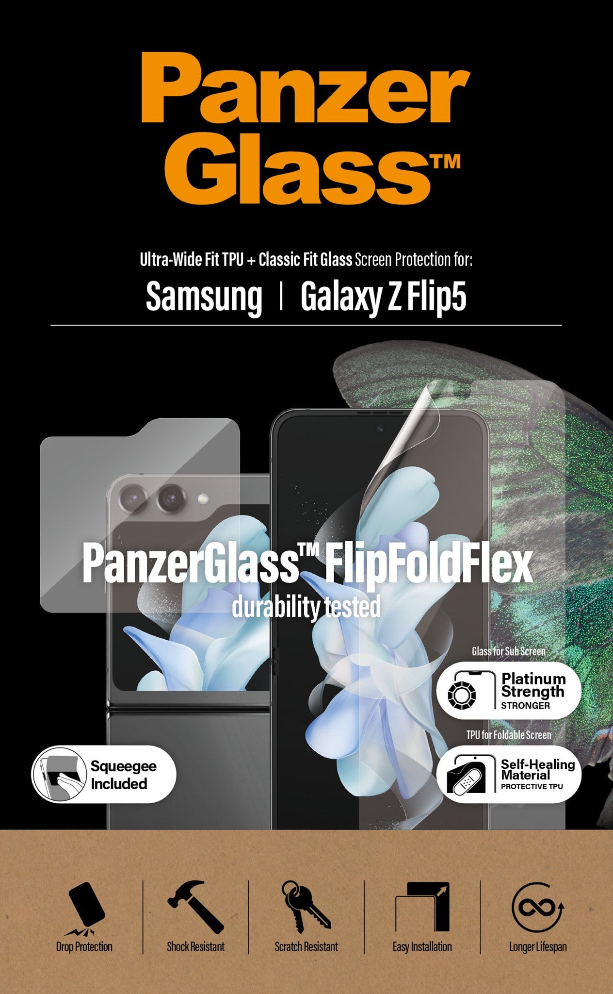 PanzerGlass® Screen Protectors Samsung Galaxy Z Flip 5G | Glass & Film